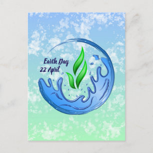 Earth Day 2025 Our Power Our Planet Crest Postcard