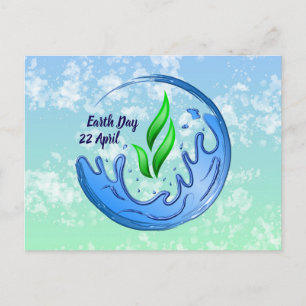 Earth Day 2025 Our Power Our Planet Crest Postcard