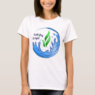 Earth Day 2025 Our Power Our Planet Crest T-Shirt
