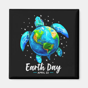 Earth Day 2025 Restore Earth Sea Earth Day Turtle  Magnet