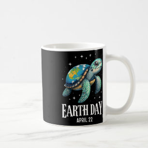 Earth Day 2025 Restore Earth Sea Turtle Art Save T Coffee Mug