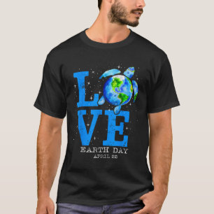Earth Day 2025 Save Sea Turtle The Planet Restore T-Shirt