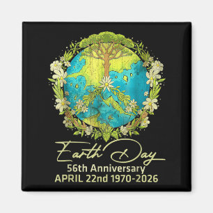 Earth Day 2026 56th Anniversary Earth Day Magnet