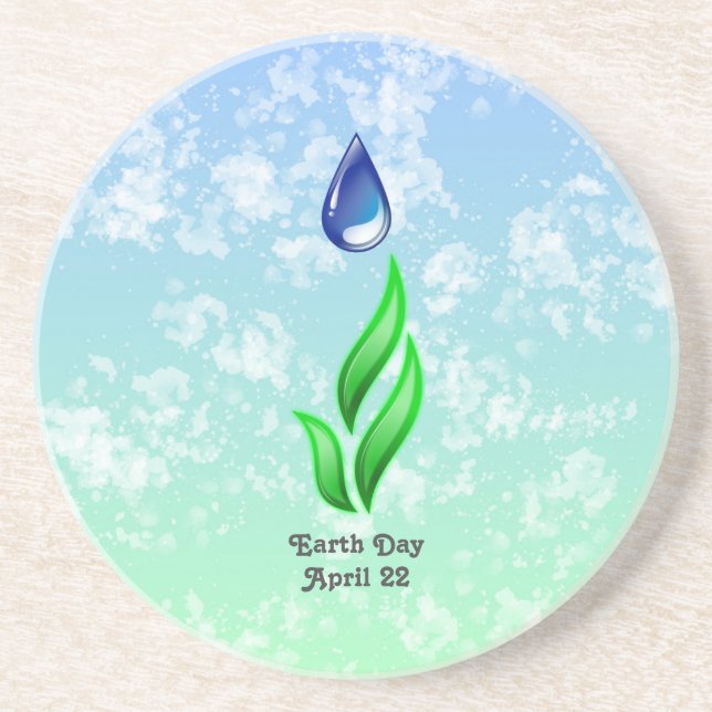 Earth Day 2026 Our Power Our Planet Coaster (Front)