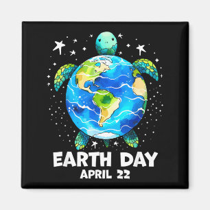 Earth day 2026 restore earth sea turtle art save magnet
