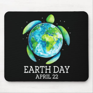Earth day 2026 restore earth sea turtle art save mouse pad