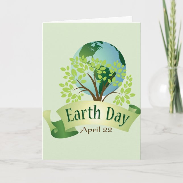 Earth Day 22 April Card (Front)