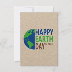 Earth Day 22 April Invitation
