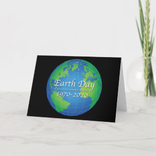 Earth Day 50 Year Anniversary 2020 Card