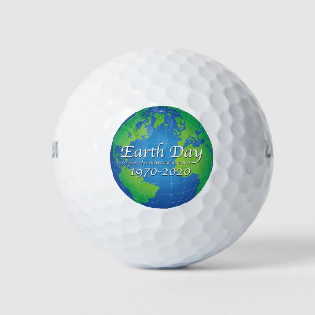 Earth Day 50 Year Anniversary 2020 Golf Balls (Front)