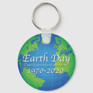 Earth Day 50 Year Anniversary 2020 Key Ring