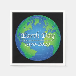 Earth Day 50 Year Anniversary 2020 Napkin