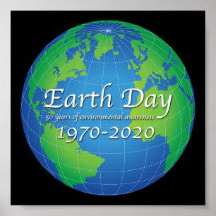 Earth Day 50 Year Anniversary 2020 Poster