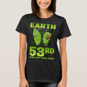 Earth Day 53rd Anniversary Silhouette Of Butterfly T-Shirt