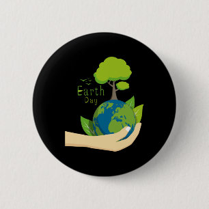 Earth Day  6 Cm Round Badge