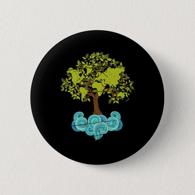 Earth Day 7  6 Cm Round Badge (Front)