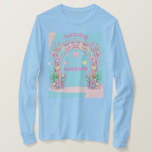 Earth Day AI Art Women's Light Blue T-Shirt