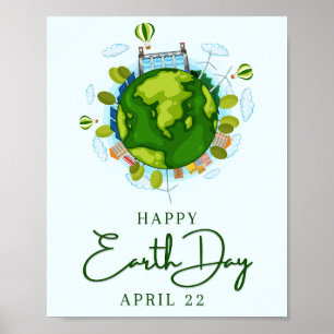 Earth Day April 22 Poster