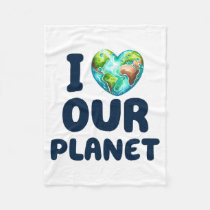 Earth Day April 22 Recycle Save The Environment T Fleece Blanket