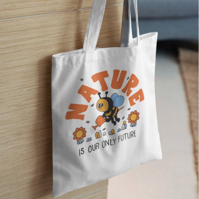Earth Day Bee Quote Tote Bag (Creator Uploaded)