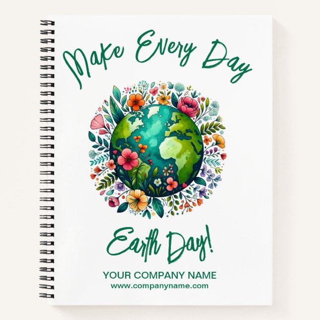 Earth Day Business Company Notebook (Front)