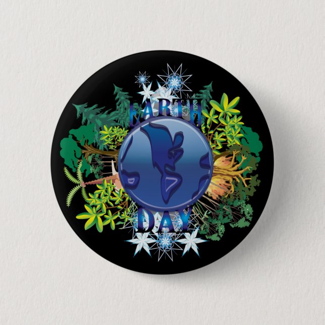 Earth Day Button | Earth Day Pin (Front)