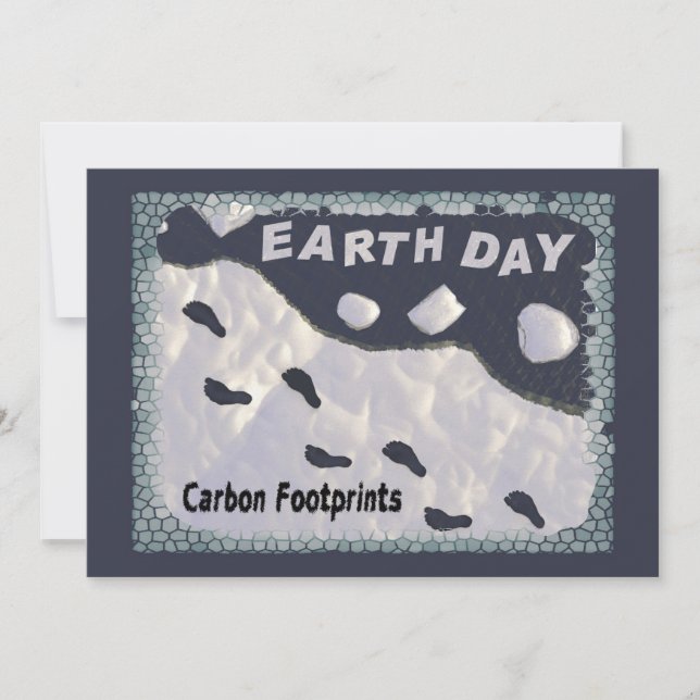 Earth Day - Carbon Footprints Invitation (Front)