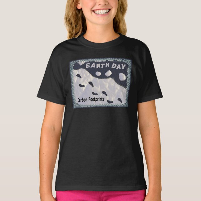 Earth Day - Carbon Footprints T-Shirt (Front)