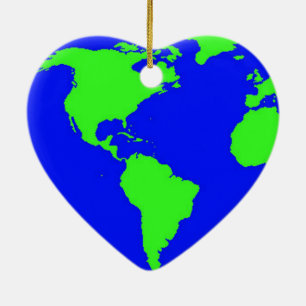 Earth Day Ceramic Ornament