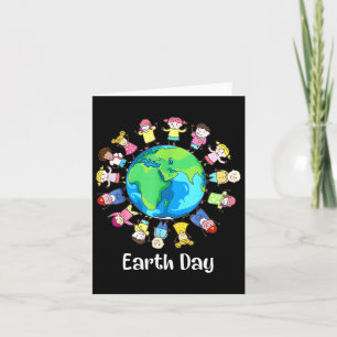 Earth Day Children Around The World Planet Save Card
