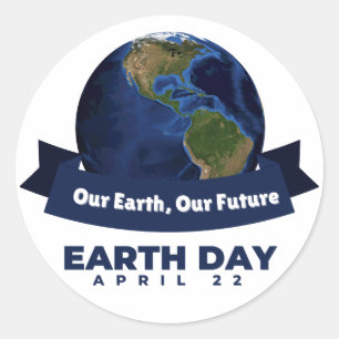 Earth Day  Classic Round Sticker
