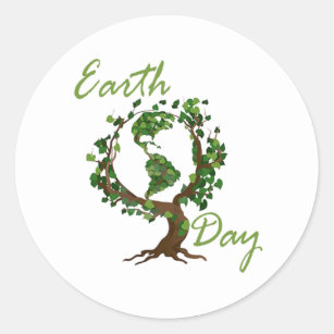 Earth Day Classic Round Sticker