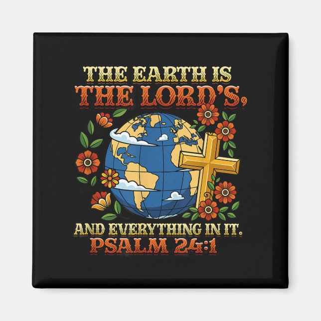 Earth day climate change awareness environmental magnet (Front)