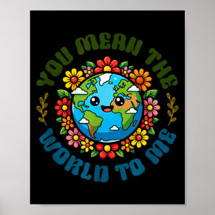 Earth day climate change awareness environmental poster