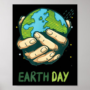 Earth Day Drawing Environmental Protection  Poster