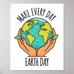 earth day, ecology activism, poster