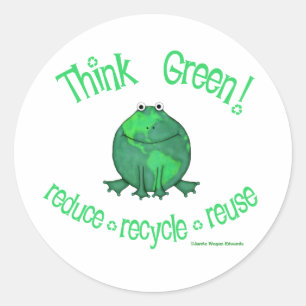 Earth Day Environmental Classic Round Sticker