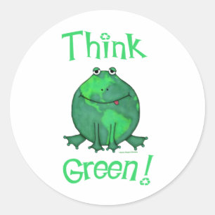 Earth Day Environmental Classic Round Sticker