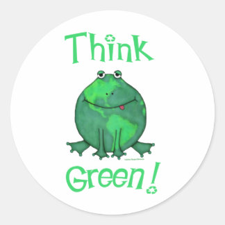 Earth Day Environmental Classic Round Sticker