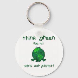 Earth Day Environmental Frog Key Ring