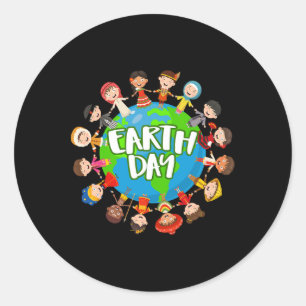 Earth Day Environmental Nature Planet Mens And Wom Classic Round Sticker