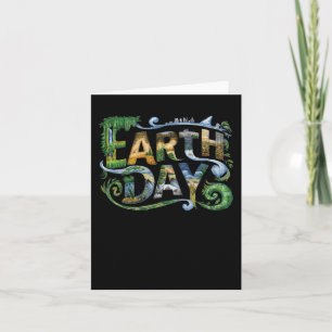Earth Day Environmental Protection Save Tree And A Card