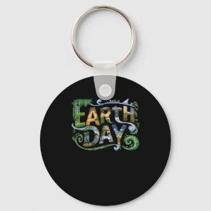 Earth Day Environmental Protection Save Tree And A Key Ring