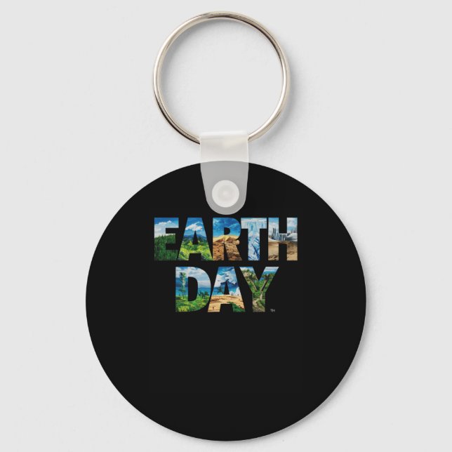 Earth Day Environmental Protection Save Tree And A Key Ring (Front)