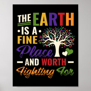 Earth Day Environmental Protection Stop Global War Poster