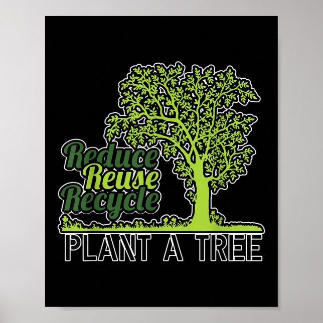 Earth Day Environmental Trees Protection Gift  Poster (Front)