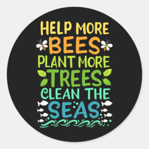 Earth Day Environmentalist Classic Round Sticker
