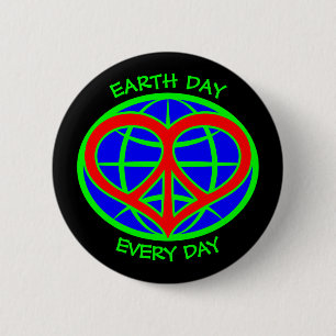 Earth Day Every Day Button