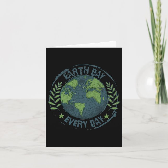 Earth Day Every Day Climate Change Environmental A Card (Front)