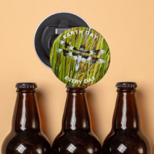 Earth Day Every Day Common Whitetail Dragonfly Bottle Opener